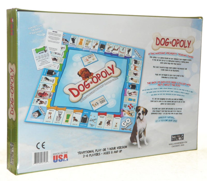 Late for The Sky Dog-Opoly Board Game for Families & Dog Lovers, Ages 8+, 2-6 Players, Classic or One-Hour Play, Fun Party Gift with Breed Facts - Image 2